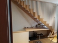 Escalier en hetre  avec bureau