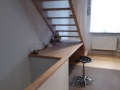 Escalier en hetre  avec bureau