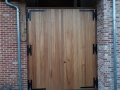 Porte extérieur en bois exotique