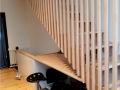 Escalier en hetre  avec bureau