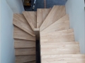 Escalier sur mesure double quart tournant